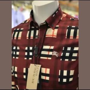 Men’s xl Burberry shirt 100% authentic with tags